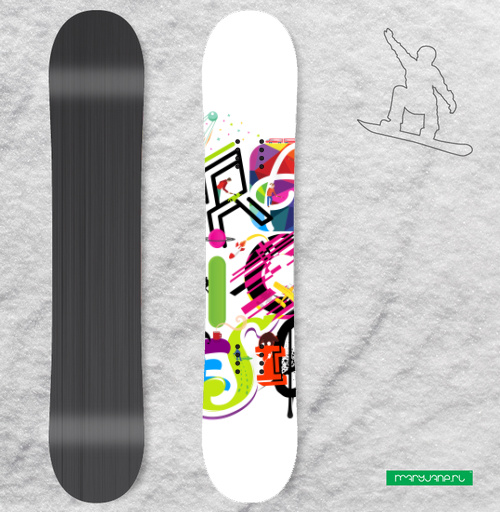 Сноубординг :: Стикеры :: Наклейка на сноуборд 17
