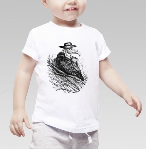 Фотография футболки Ворона и доктор чума