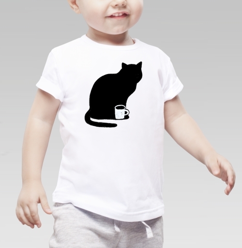 Фотография футболки Черный кот миша