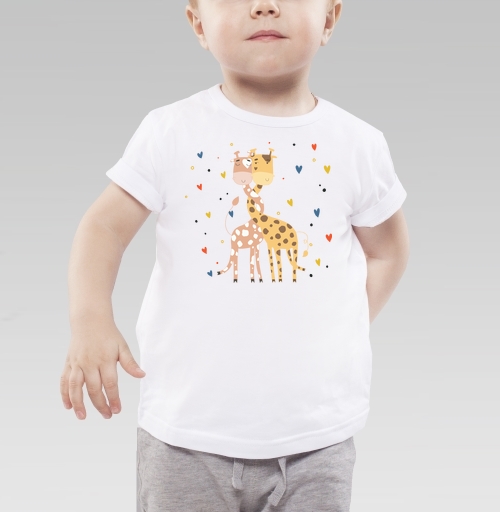 Фотография футболки Влюбленные жирафы