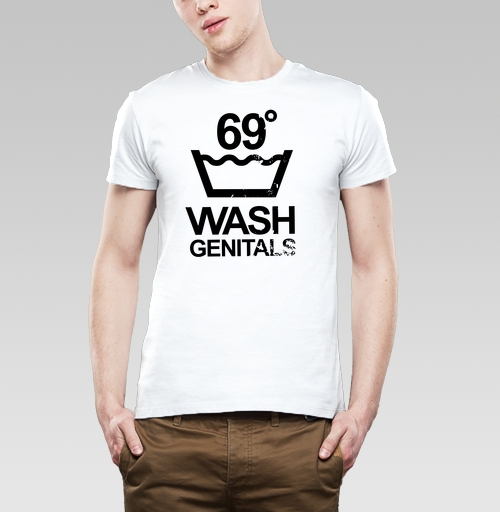 Фотография футболки WASH GENITALS 69