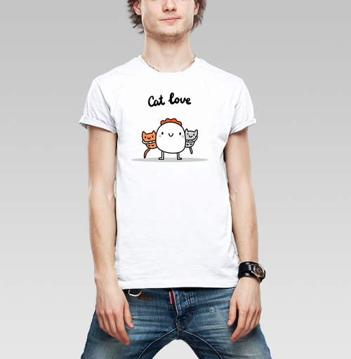 Фотография футболки Человек с котами