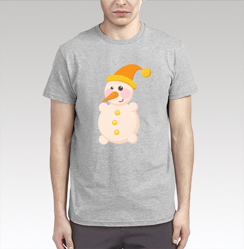 Фотография футболки SNOWMAN in orange