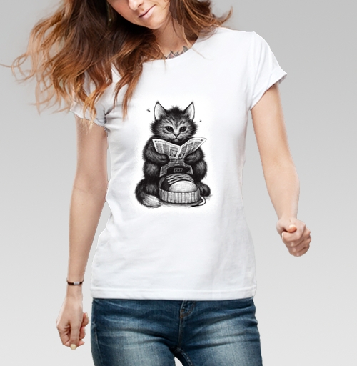Фотография футболки Кот в ботинке