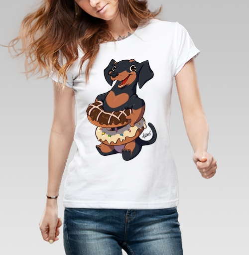 Фотография футболки Сладкие собачки -  два пончика