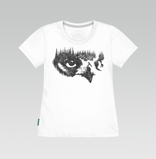 Фотография футболки Лесная Сова с Деревьями