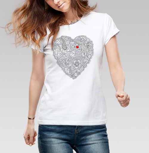 Фотография футболки Два сердца вместе
