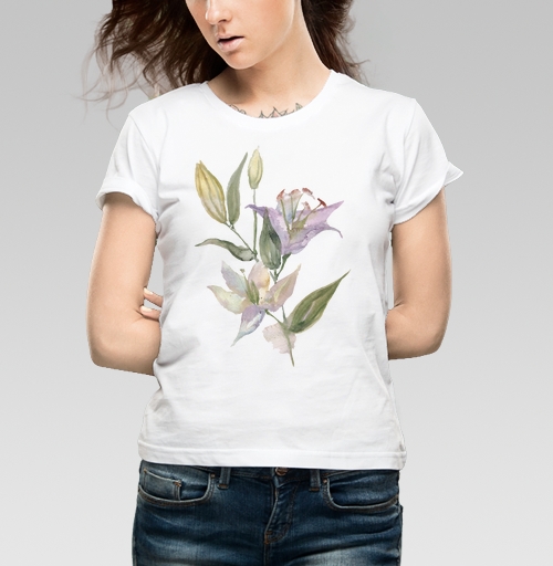Фотография футболки Воздушные лилии