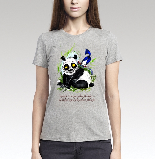 Фотография футболки Анфиса и панда