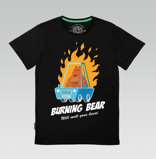 Фотография футболки Горящий медведь