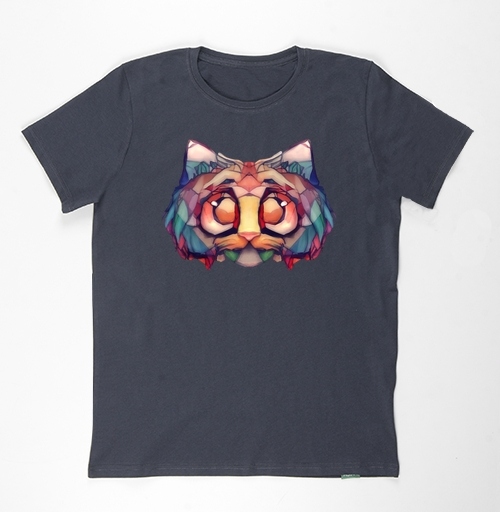 Фотография футболки Витражный кот