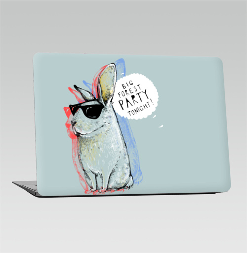 Наклейка на Ноутбук Macbook Air 2018-2020 – Macbook Air Кроль,  купить в Москве – интернет-магазин Allskins, милые животные, надписи на английском, прикольные_надписи, заяц, животные, надписи, позитив, персонажи, 8 марта, девичник, 300 Лучших работ