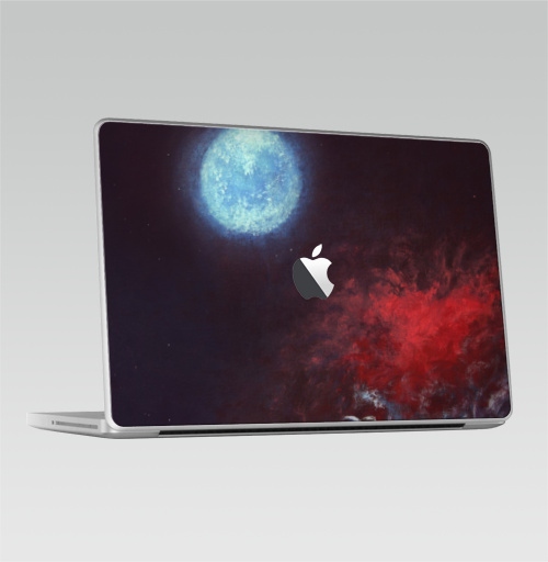 Наклейка на Ноутбук Macbook 2009-2010 – Macbook Космос,  купить в Москве – интернет-магазин Allskins, космос, луна, вселенная, звезда