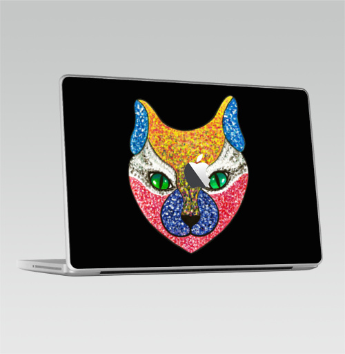 Наклейка на 2009-2010 – Macbook Кошачий гипноз - купить в интернет-магазине Мэриджейн в Москве и СПБ