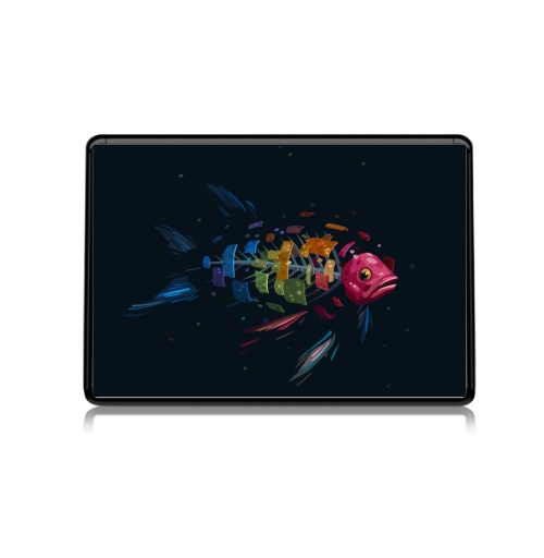Наклейка на Ноутбук Ноутбук (любой размер) Нетбук Мистическая Рыба,  купить в Москве – интернет-магазин Allskins, подводный, рыба, сюрреализм, морская, радуга, чешуя
