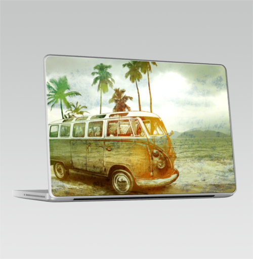 Наклейка на Ноутбук Macbook Pro 2008-2013 – Macbook Pro Куба рядом,  купить в Москве – интернет-магазин Allskins, Фольксваген, автомобиль, морская, куба, лето
