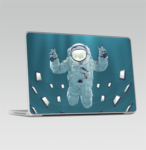 Наклейка на Ноутбук Macbook Pro 2008-2013 – Macbook Pro Селфи из космоса,  купить в Москве – интернет-магазин Allskins, селфи, космос