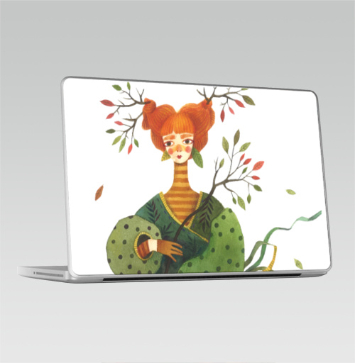 Наклейка на Ноутбук Macbook Pro 2008-2013 – Macbook Pro ОСЕНЬ ДВА ДВА два,  купить в Москве – интернет-магазин Allskins, осень