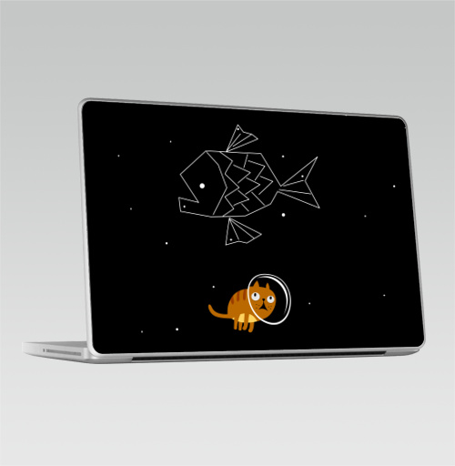 Наклейка на Ноутбук Macbook Pro 2008-2013 – Macbook Pro Звездный кот,  купить в Москве – интернет-магазин Allskins, дайвинг, звёзды и войны, зодиак, полёт, кошка, космос, рыба, космокот