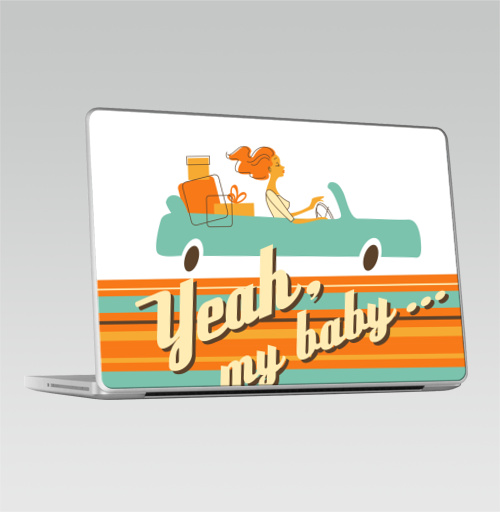 Наклейка на 2008-2013 – Macbook Pro Yeah, my baby... - купить в интернет-магазине Мэриджейн в Москве и СПБ
