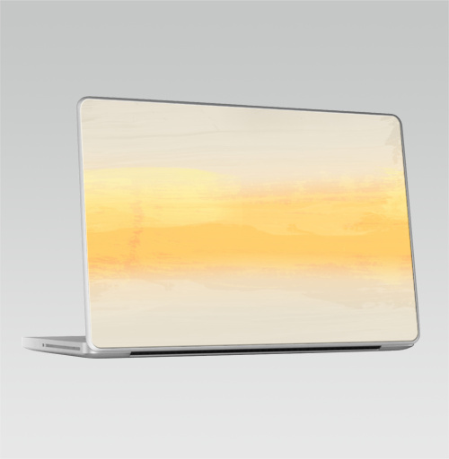 Наклейка на Ноутбук Macbook Pro 2008-2013 – Macbook Pro Лучик света,  купить в Москве – интернет-магазин Allskins, серый, желтый, узор, текстура, паттерн