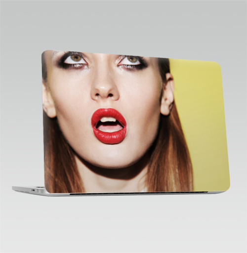 Наклейка на Ноутбук Macbook Pro 2013-2015 – Macbook Retina Pro Брови белые,  купить в Москве – интернет-магазин Allskins, фотография, модели, секс