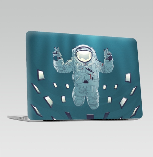 Наклейка на Ноутбук Macbook Pro 2013-2015 – Macbook Retina Pro Селфи из космоса,  купить в Москве – интернет-магазин Allskins, селфи, космос