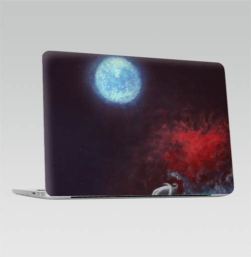 Наклейка на Ноутбук Macbook Pro 2016-2018 – Macbook Pro Touch Bar Космос,  купить в Москве – интернет-магазин Allskins, космос, луна, вселенная, звезда