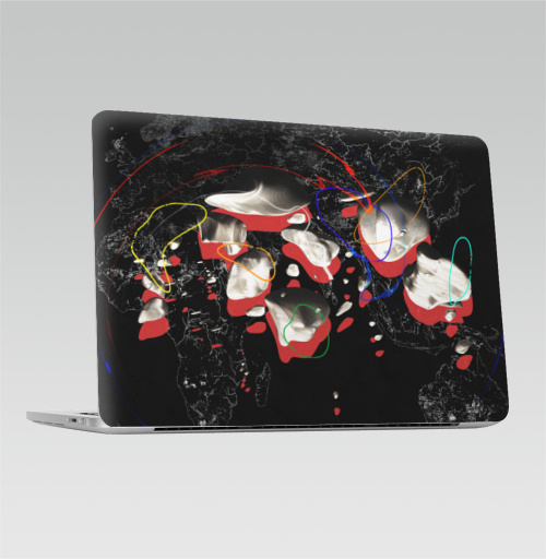 Наклейка на Ноутбук Macbook Pro 2016-2018 – Macbook Pro Touch Bar СПЭЙС,  купить в Москве – интернет-магазин Allskins, космос, астероид, абстрация, камни, звезда