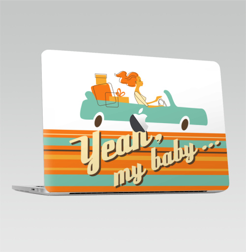 Наклейка на 2016-2018 – Macbook Pro Touch Bar (с яблоком ) Yeah, my baby... - купить в интернет-магазине Мэриджейн в Москве и СПБ