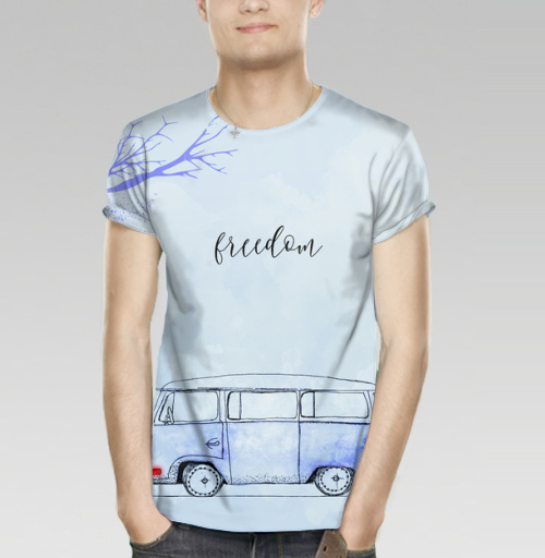 Фотография футболки Синий автобус