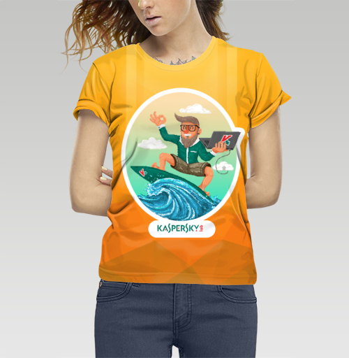 Фотография футболки Безопасный серфинг с Касперским