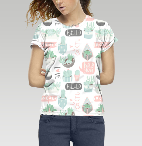 Фотография футболки Кактусы - это любовь