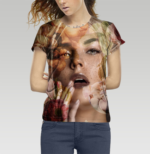 Фотография футболки Осенняя девушка