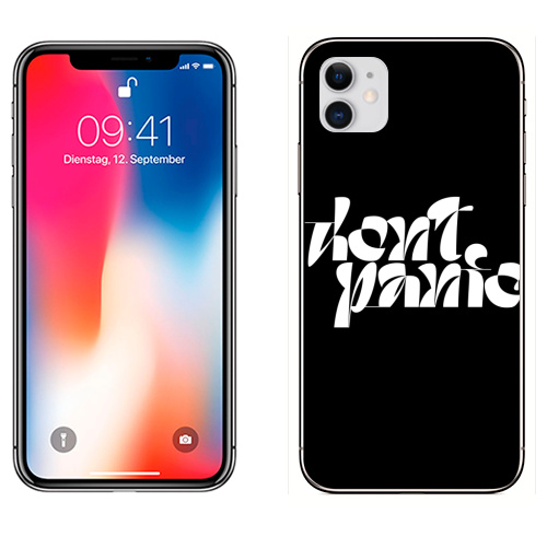 Наклейка на Телефон Apple iPhone 11 Все будет хорошо,  купить в Москве – интернет-магазин Allskins, все будет хорошо, без паники, я не боюсь, хэллоуин, маски, коронавирус, любовь, стритарт