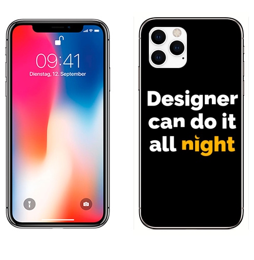 Наклейка на Телефон Apple iPhone 11 PRO Дизайнер может,  купить в Москве – интернет-магазин Allskins, надписи на английском, надписи, дизайнер, надписи_продажи