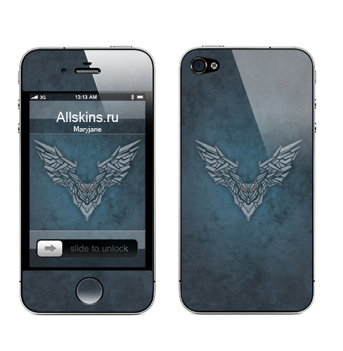 Наклейка на Телефон Apple iPhone 4S, 4 Летучая мышь,  купить в Москве – интернет-магазин Allskins, абстракция, летучая, мышь, тёмное, животные