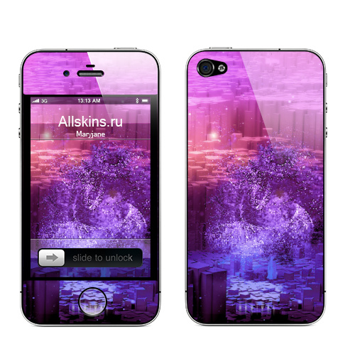 Наклейка на Телефон Apple iPhone 4S, 4 Ревайвал,  купить в Москве – интернет-магазин Allskins, сюрреализм, яркий, вдохновение, красочный, трендовый, модный, тренд, новый год, лучший, мистический, магия, красота, легкий, абстракция, абстрактные