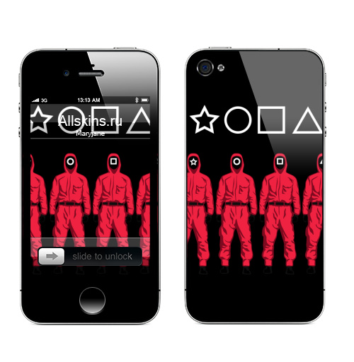 Наклейка на Телефон Apple iPhone 4S, 4 Геометрическая попа,  купить в Москве – интернет-магазин Allskins, сарказм, сериал, СЕРИАЛЫ, прикол, Россия, русское, мат, матершинные