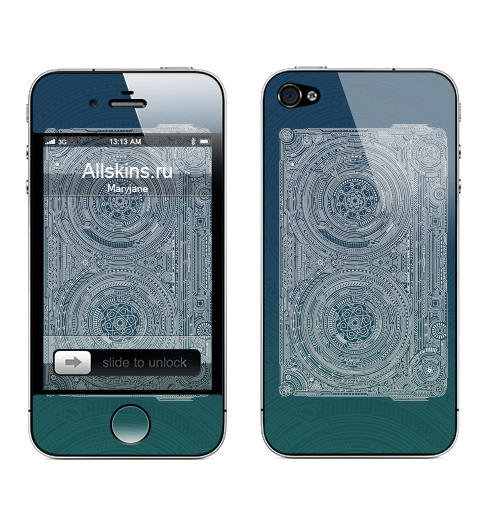 Наклейка на Телефон Apple iPhone 4S, 4 Digitalism,  купить в Москве – интернет-магазин Allskins, гики, ментакулус, кассета, музыка, 300 Лучших работ