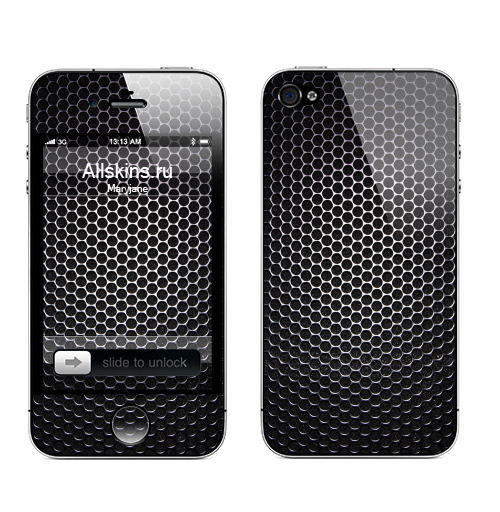 Наклейка на Телефон Apple iPhone 4S, 4 Текстура карбон,  купить в Москве – интернет-магазин Allskins, текстура, карбон