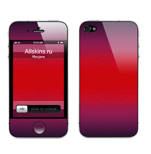 Наклейка на Телефон Apple iPhone 4S, 4 Драма,  купить в Москве – интернет-магазин Allskins, паттерн, узор, красный, яркий, текстура