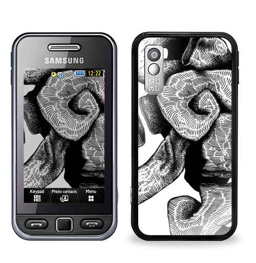 Наклейка на Телефон Samsung GT-S5230 Star SLUG,  купить в Москве – интернет-магазин Allskins, одноцветный, графика, черный, черно-белое