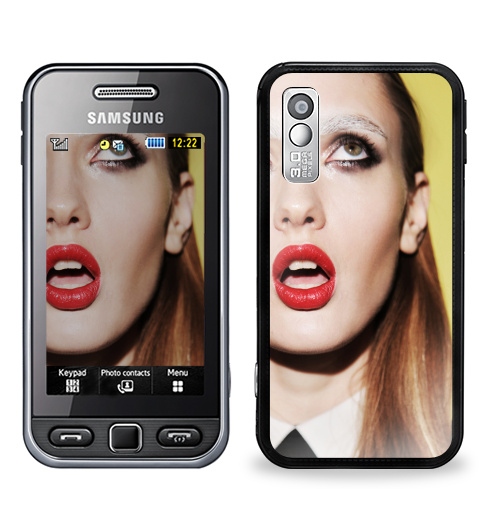 Наклейка на Телефон Samsung GT-S5230 Star Брови белые,  купить в Москве – интернет-магазин Allskins, фотография, модели, секс