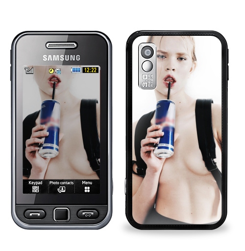 Наклейка на Телефон Samsung GT-S5230 Star Девочка с трубочкой,  купить в Москве – интернет-магазин Allskins, модели, секс, фотография