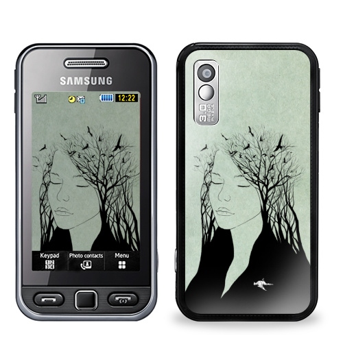 Наклейка на Телефон Samsung GT-S5230 Star Чувства,  купить в Москве – интернет-магазин Allskins, птицы, любовь, девушка