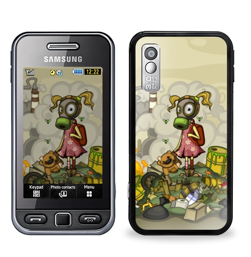 Наклейка на Телефон Samsung GT-S5230 Star Загрязнение,  купить в Москве – интернет-магазин Allskins, смог, мир, загрязнение, мусор, отходы, детские