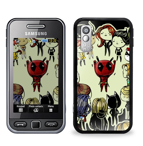 Наклейка на Телефон Samsung GT-S5230 Star Проблемы супергероев,  купить в Москве – интернет-магазин Allskins, прикол, девушка, комиксы, супермен