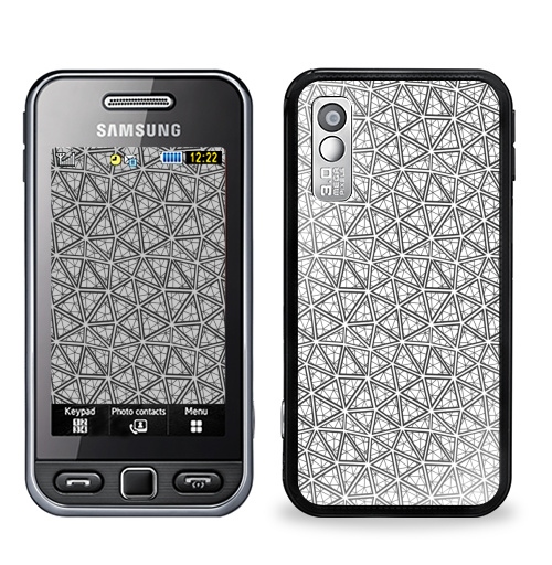 Наклейка на Телефон Samsung GT-S5230 Star Футуристик,  купить в Москве – интернет-магазин Allskins, геометрия, черно-белое, графика, треугольники, тренд, стильный