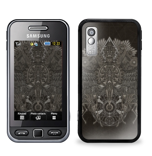 Наклейка на Телефон Samsung GT-S5230 Star Великий Орёл,  купить в Москве – интернет-магазин Allskins, орел, олень, кости, череп, геометрия, графика, Крылья